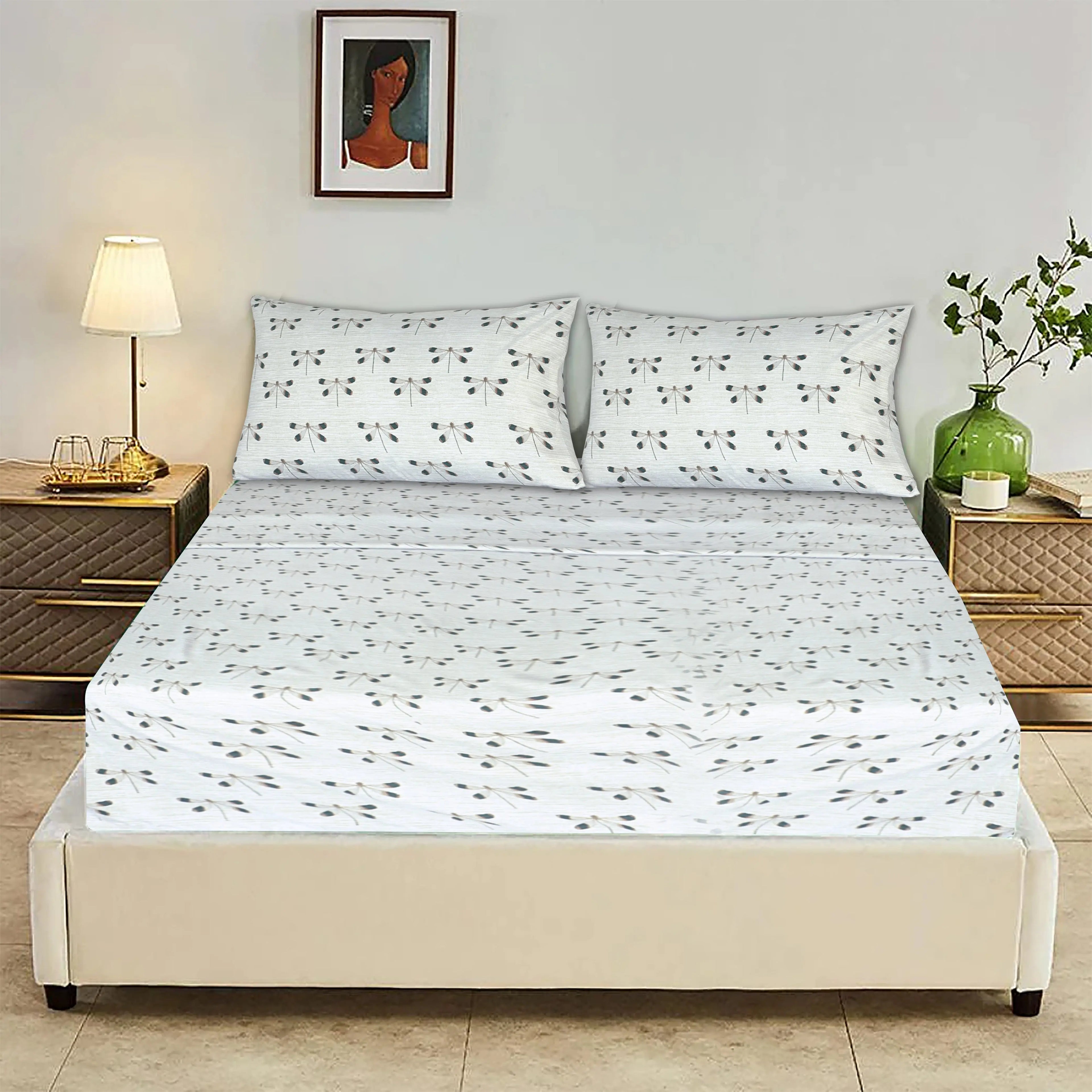 Comfyright Celestial Premium Microfiber Bedsheet 4 -Piece Set Bed sheet Comfy right