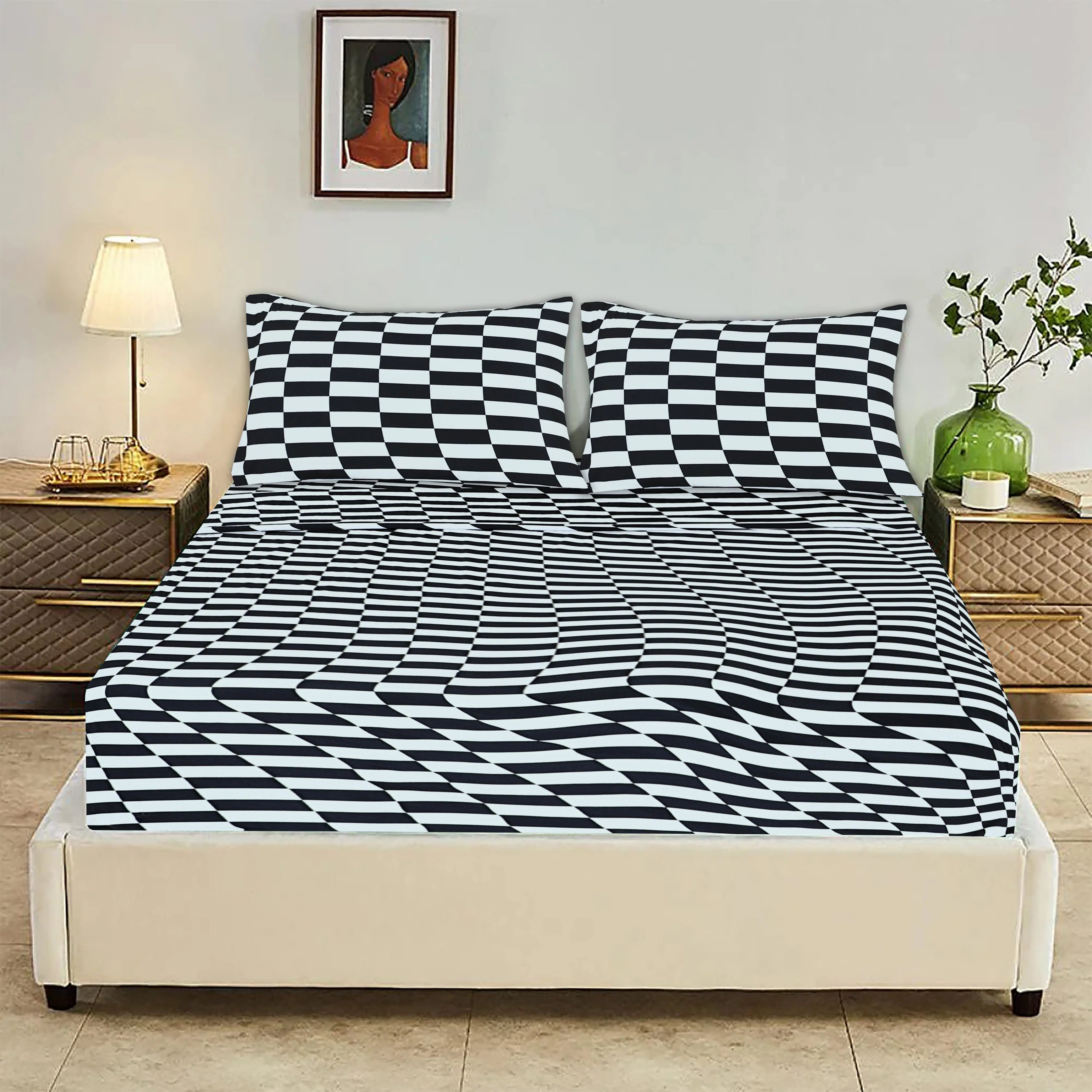 Microfiber Bedsheet Set 4 Piece, King &Queen size Bed sheet Comfy right