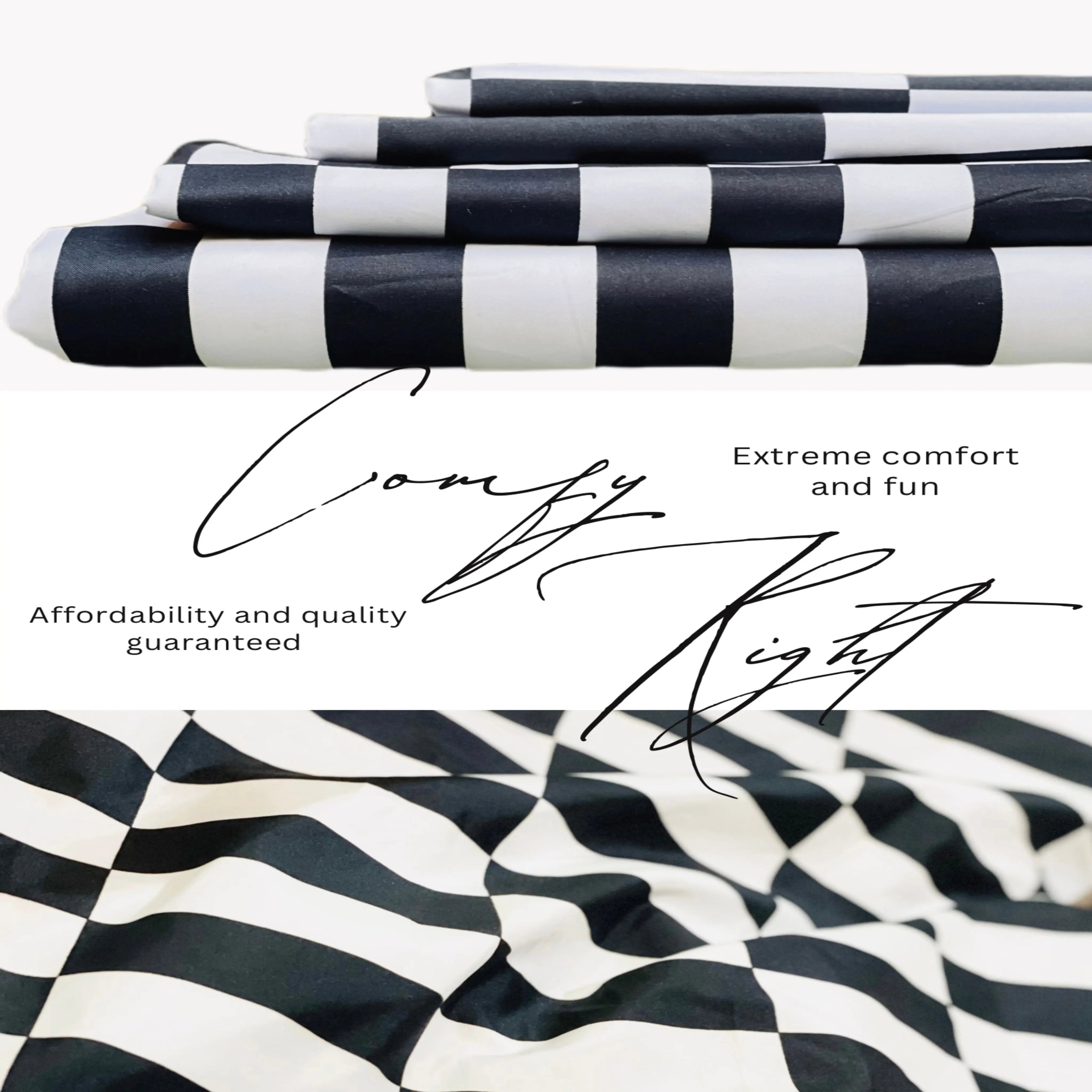 Microfiber Bedsheet Set 4 Piece, King &Queen size Bed sheet Comfy right