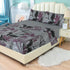 Premium Floral King & Queen Size Bedsheet Set Bed sheet Comfy right King 1 Flat Sheet + 1 Fitted Sheet + 2 Pillows 